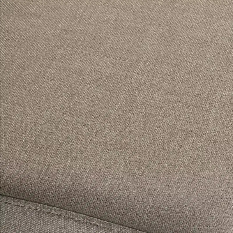 Panca imbottita Finish con borchie decorative, grigio antico