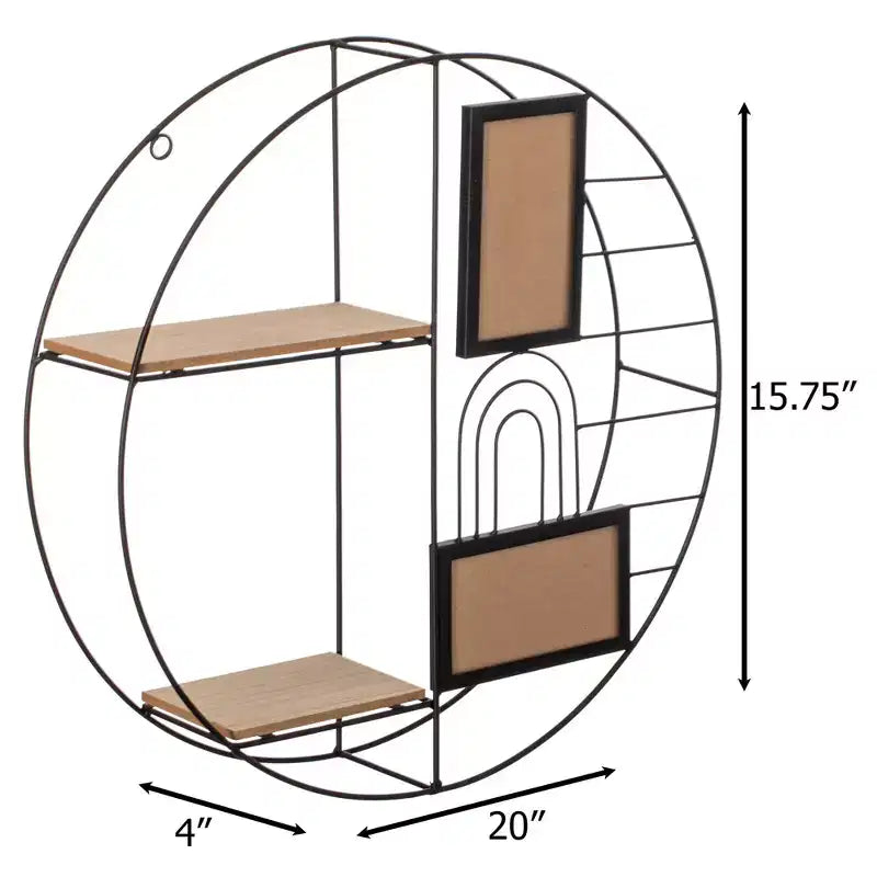 Mensola da parete decorativa moderna - elegante esposizione multifunzionale in metallo