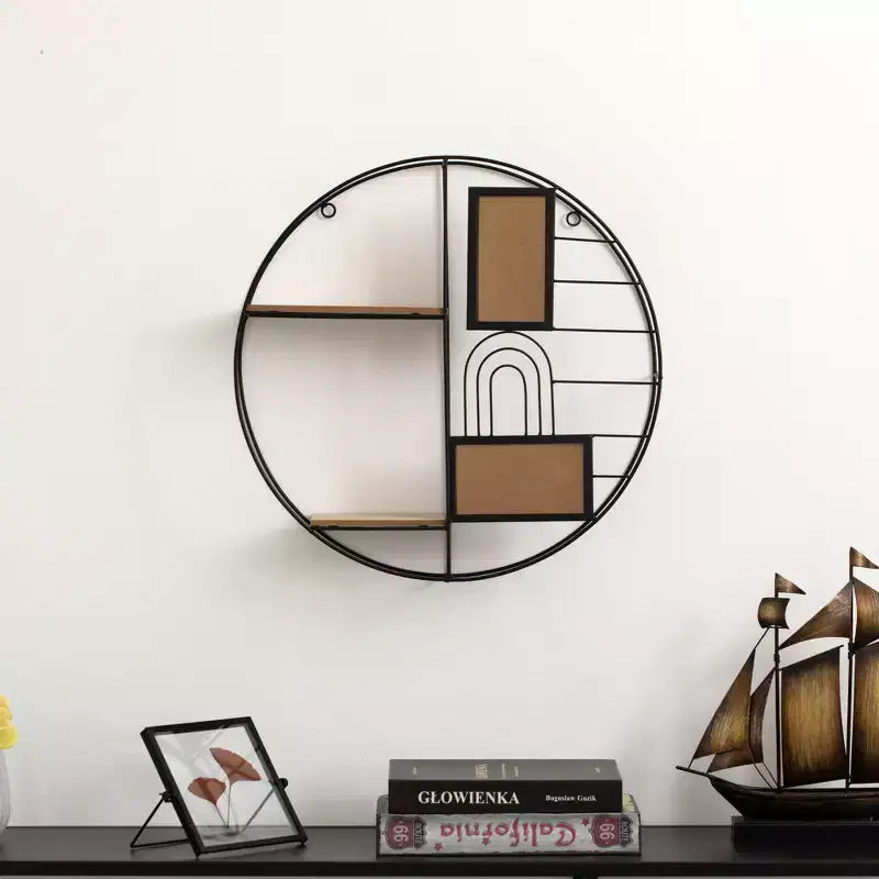 Mensola da parete decorativa moderna - elegante esposizione multifunzionale in metallo