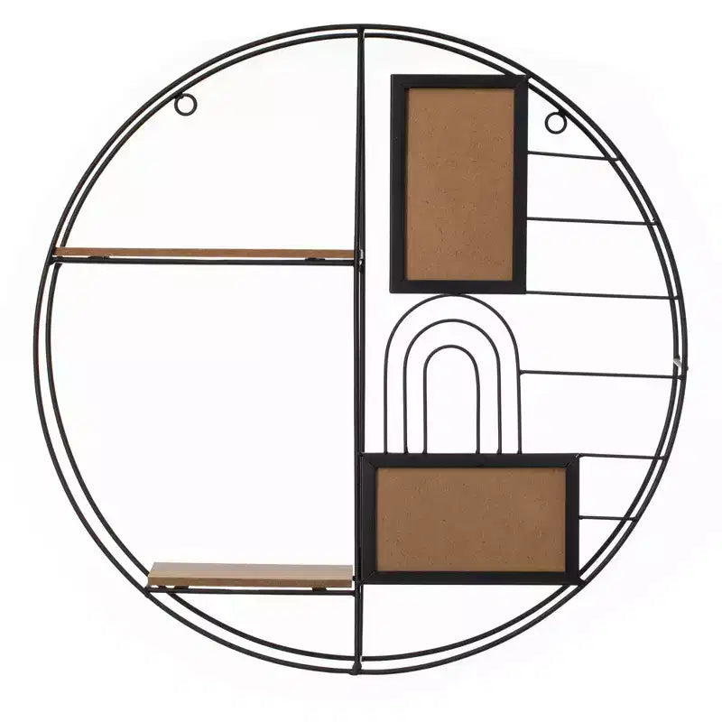 Mensola da parete decorativa moderna - elegante esposizione multifunzionale in metallo