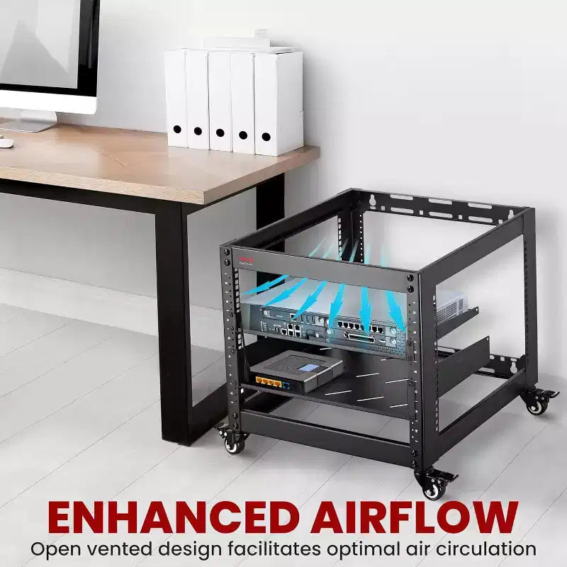 Network Cabinet for Home/Office with Lockable DoorBlack