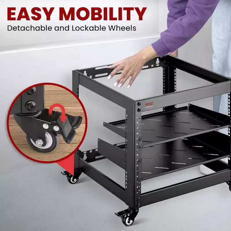 Network Cabinet for Home/Office with Lockable DoorBlack
