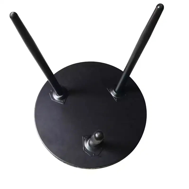 Round Metal Side Accent End Table, Nightstand Accent Table, Black