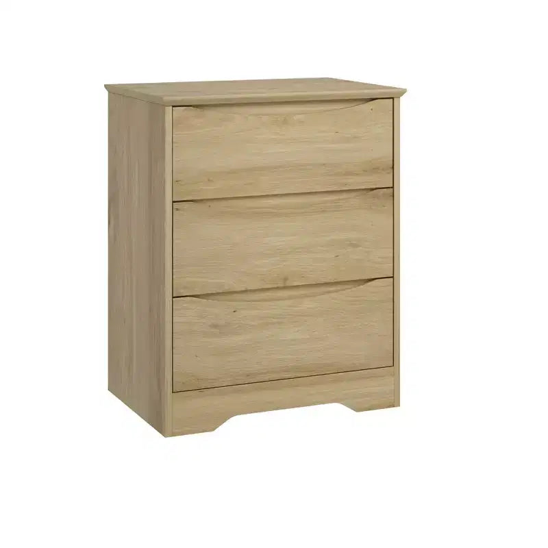 Nowoczesna komoda z 3 pojemnymi szufladami - 23.6x14.2x29.5, ukryte uchwyty, do sypialni i salonu