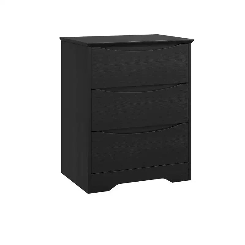 Nowoczesna komoda z 3 pojemnymi szufladami - 23.6x14.2x29.5, ukryte uchwyty, do sypialni i salonu