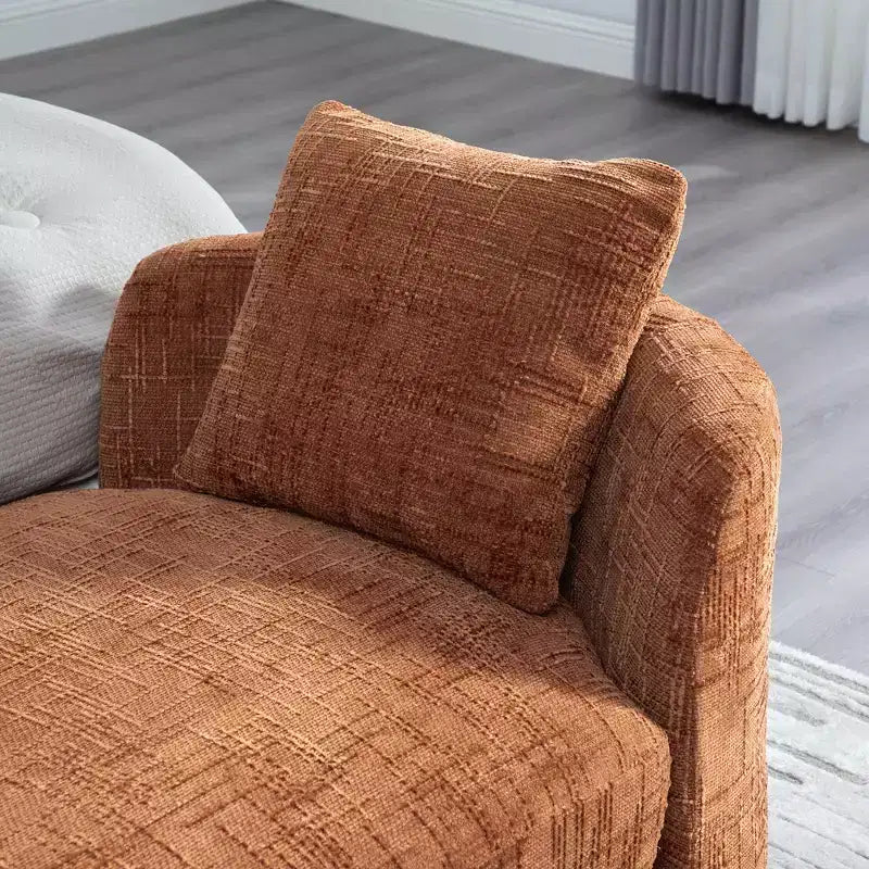 Panca imbottita con cuscino, panca per fondo letto, chaise longue in ciniglia, panca minimalista da ingresso, poggiapiedi con morbido cuscino e guanciale