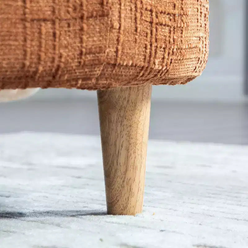 Panca imbottita con cuscino, panca per fondo letto, chaise longue in ciniglia, panca minimalista da ingresso, poggiapiedi con morbido cuscino e guanciale