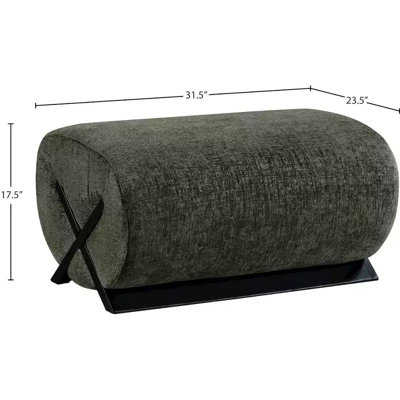 Pouf imbottito in tessuto