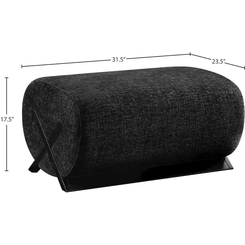 Pouf imbottito in tessuto