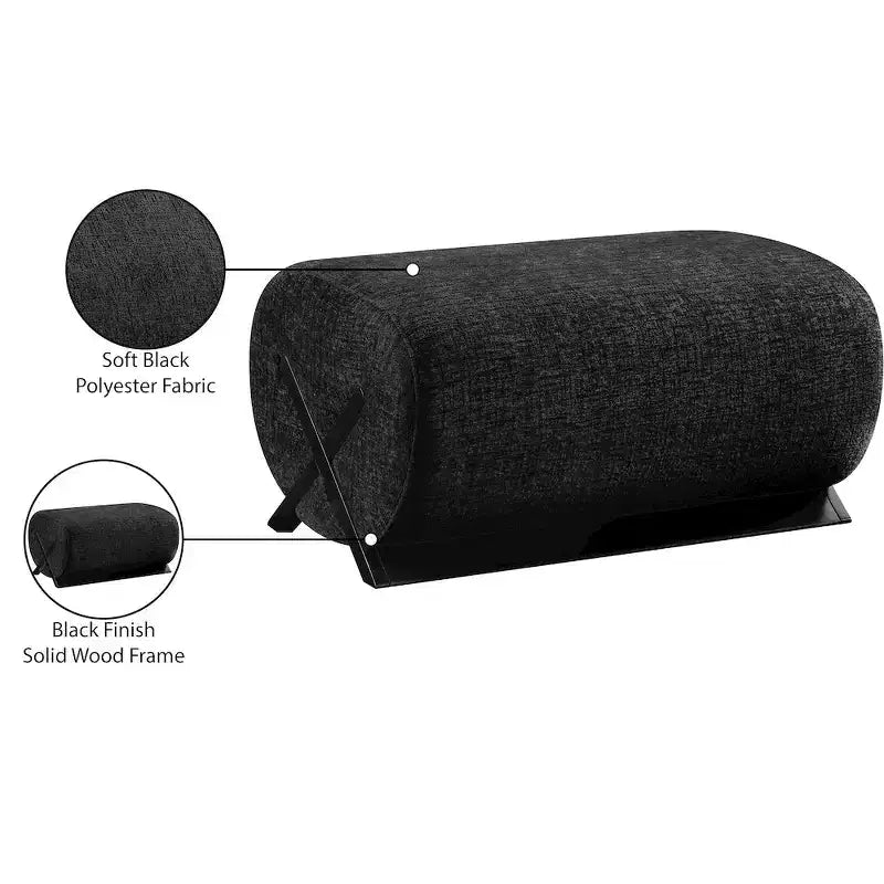 Pouf imbottito in tessuto