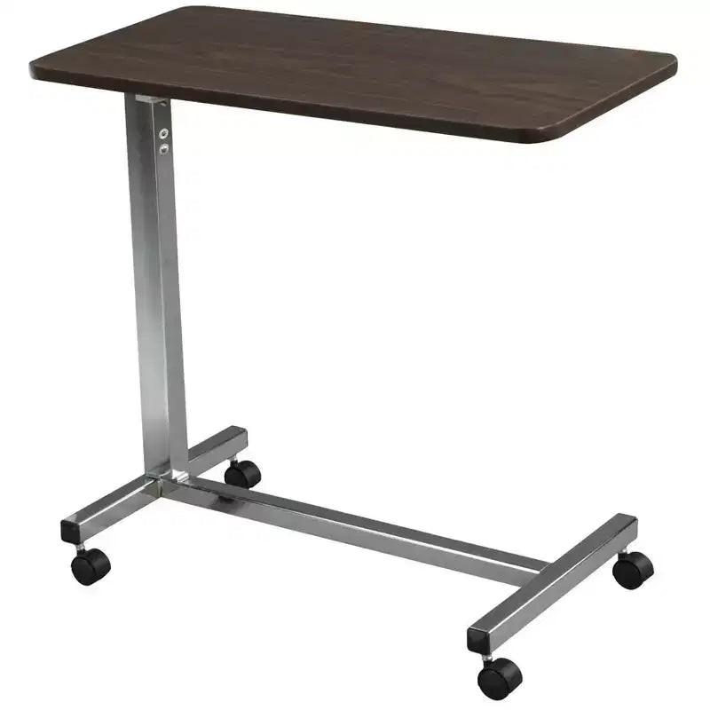 Non Tilt Top Overbed Table, Chrome