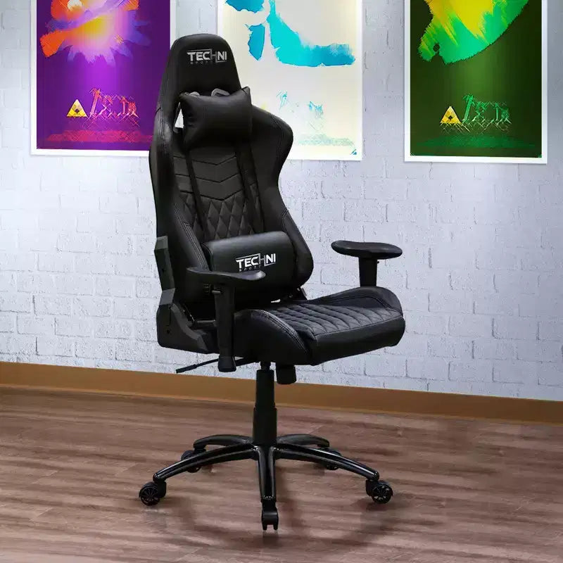 Ergonomiczny fotel gamingowy Ts-5100 z wysokim oparciem w stylu fotela wyścigowego: obrotowy, regulowany