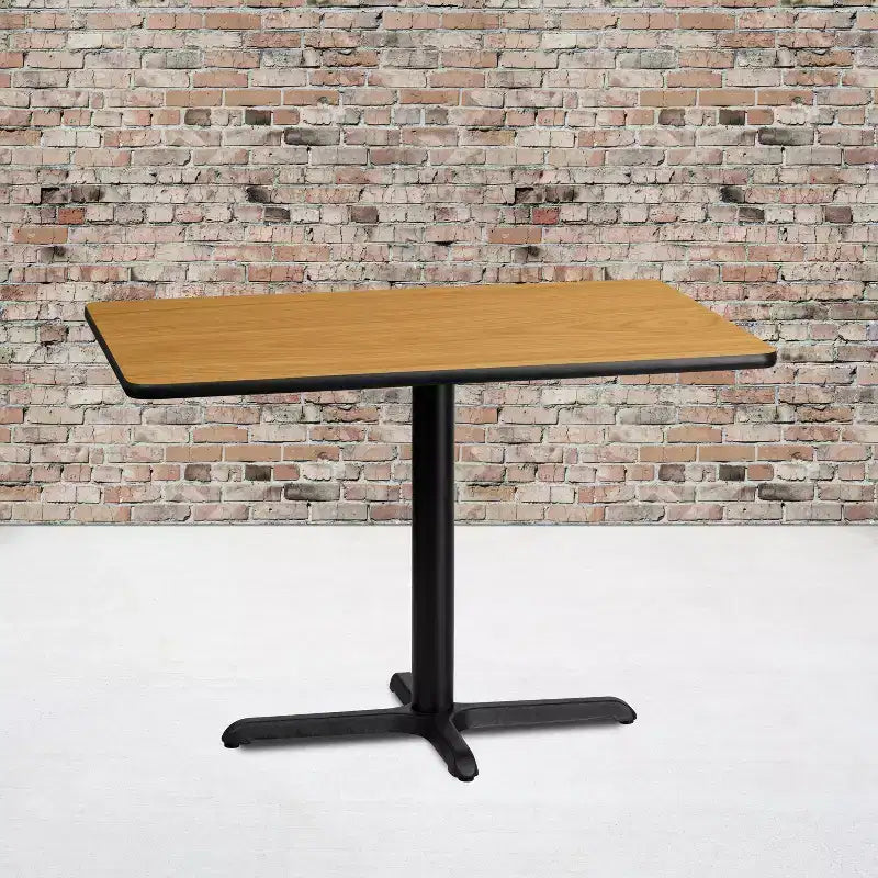 Tavolo rettangolare in laminato da 30x42 con base alta 23.5x29.5