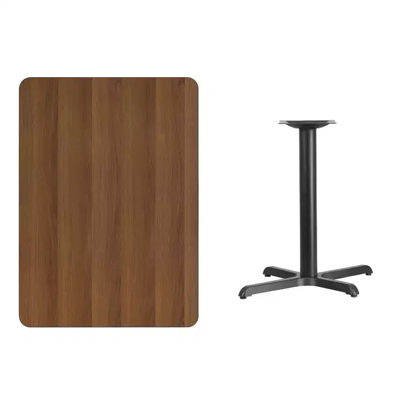 Tavolo rettangolare in laminato da 30x42 con base alta 23.5x29.5