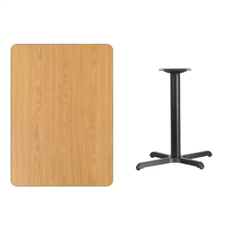 Tavolo rettangolare in laminato da 30x42 con base alta 23.5x29.5