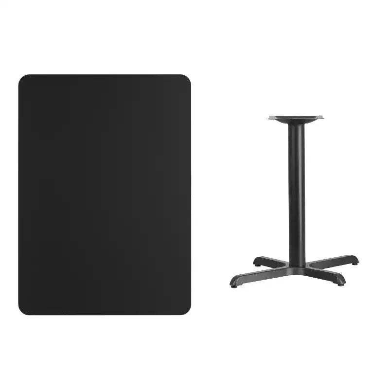Tavolo rettangolare in laminato da 30x42 con base alta 23.5x29.5