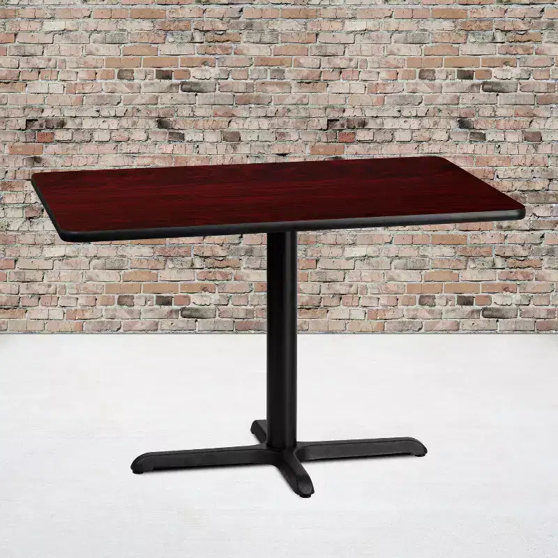 Tavolo rettangolare in laminato da 30x42 con base alta 23.5x29.5