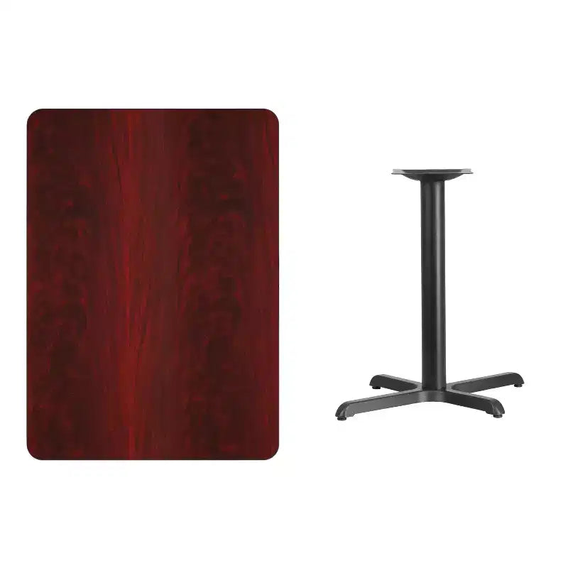 Tavolo rettangolare in laminato da 30x42 con base alta 23.5x29.5