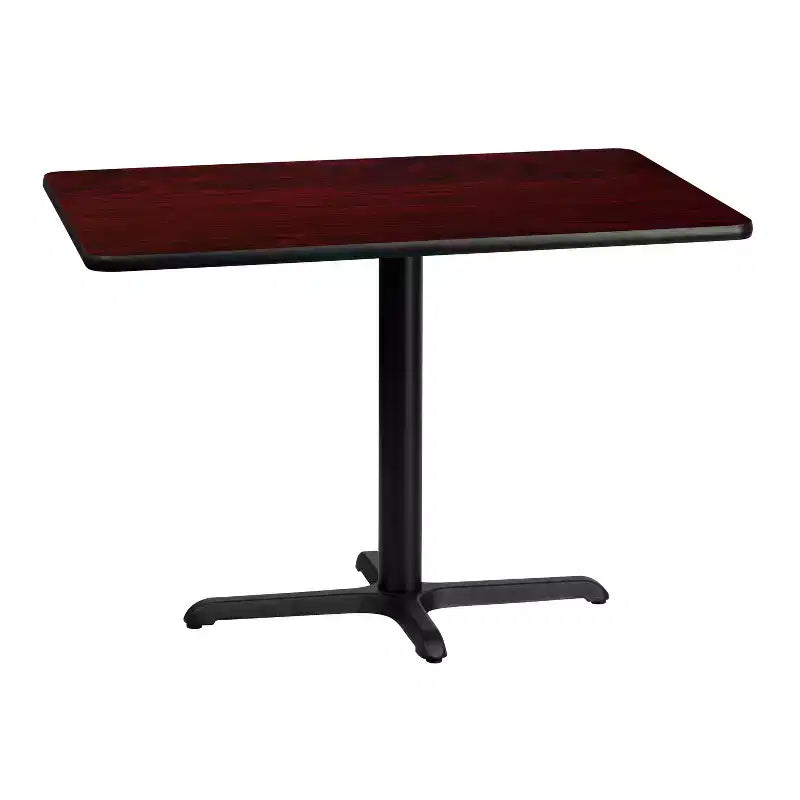Tavolo rettangolare in laminato da 30x42 con base alta 23.5x29.5