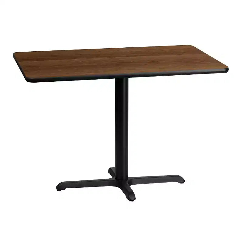 Tavolo rettangolare in laminato da 30x42 con base alta 23.5x29.5
